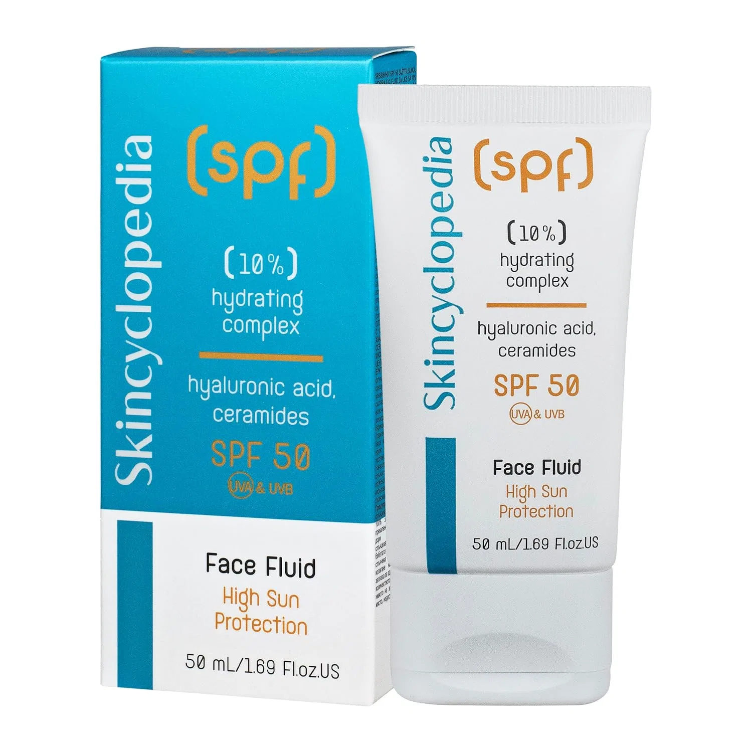 Солнцезащитный флюид Skincyclopedia SPF 50 с гиалуроновой кислотой Skincyclopedia
