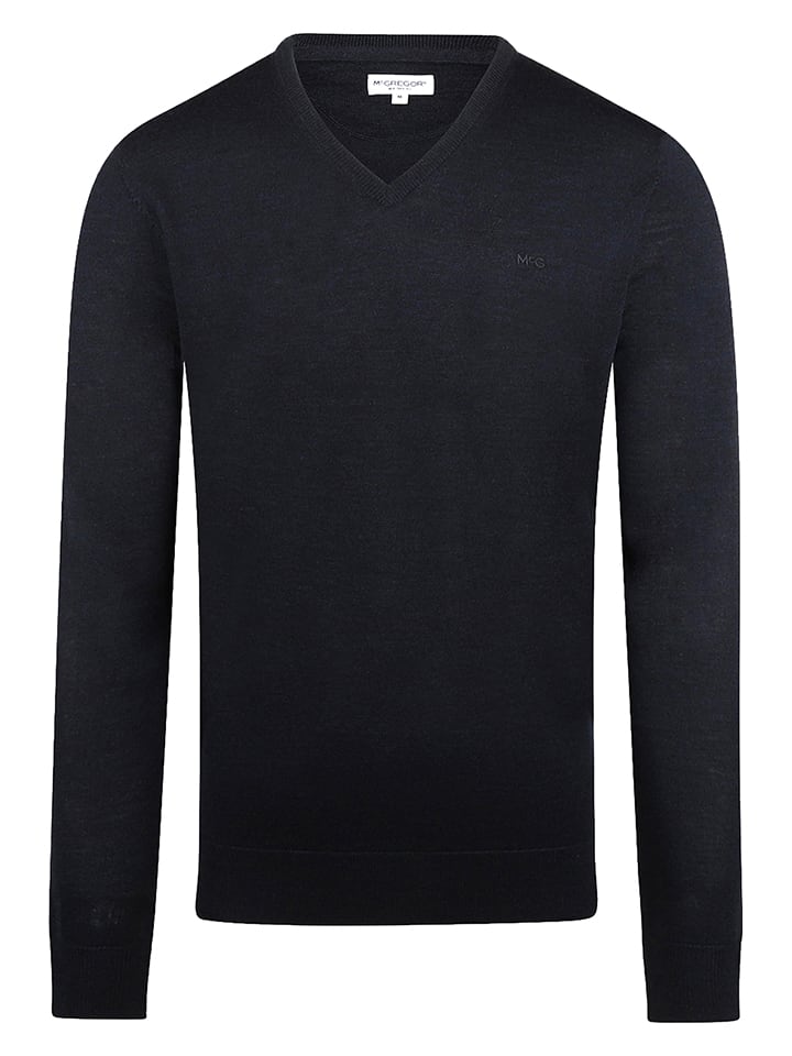 

McGregor Шерстяной свитер темно-синего цвета