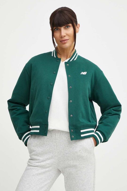 

Куртка бомбер New Balance, зеленый