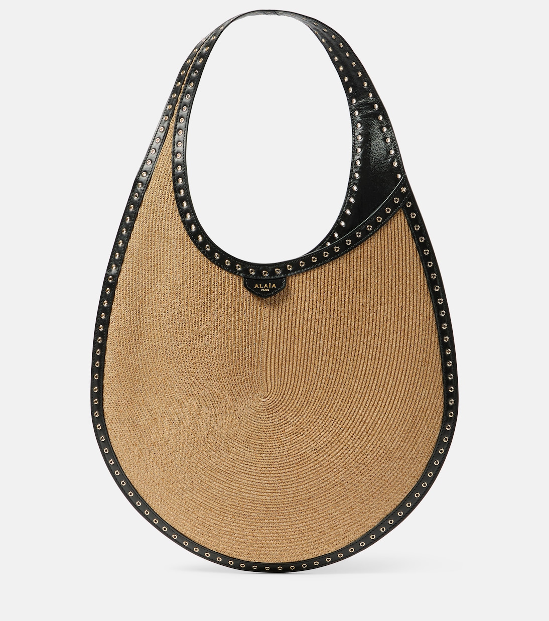 

Сумка через плечо из бумажной соломки One Piece Medium Alaïa, Naturel