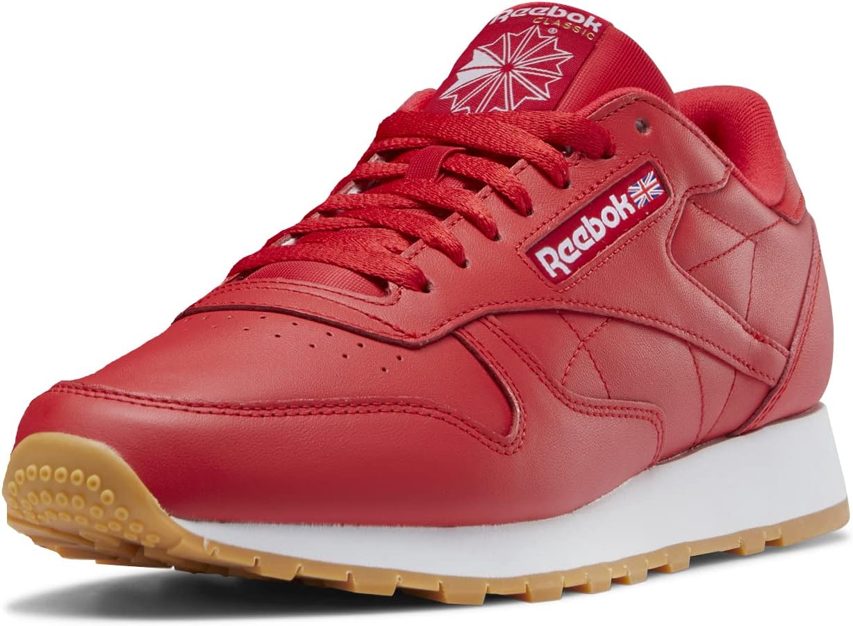 

Мужские винтажные кроссовки Reebok Classic Leather 1983, белый/красный