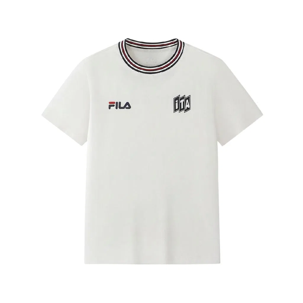 Футболка с круглым вырезом FILA KIDS Cloud White