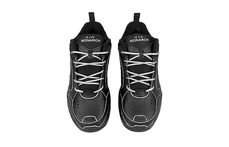 Кроссовки Nike Air Monarch 4 Chunky Sneakers Unisex Low-Top Black/Gray — фото 4