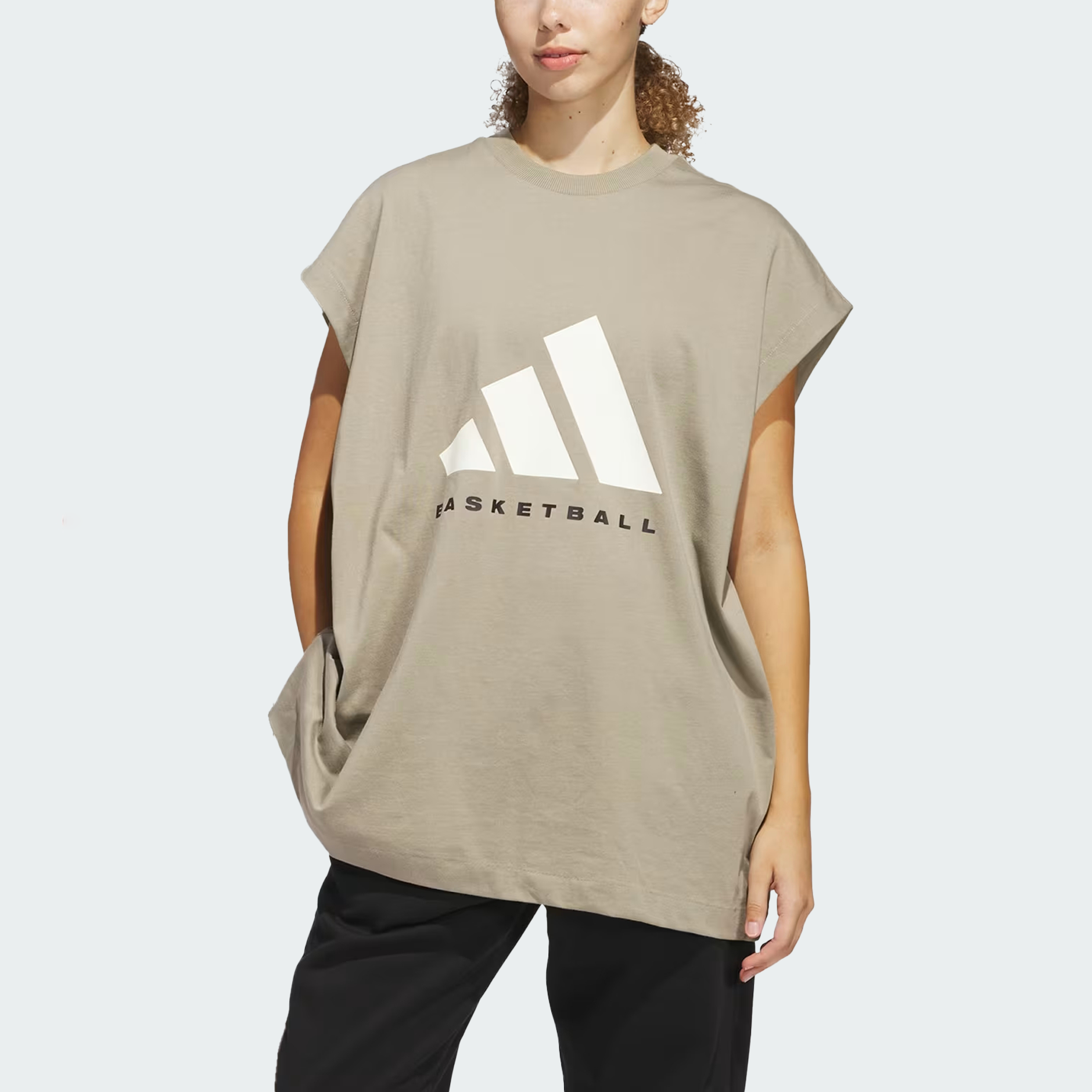Жилет без рукавов Adidas 'Putty Beige' — фото 3