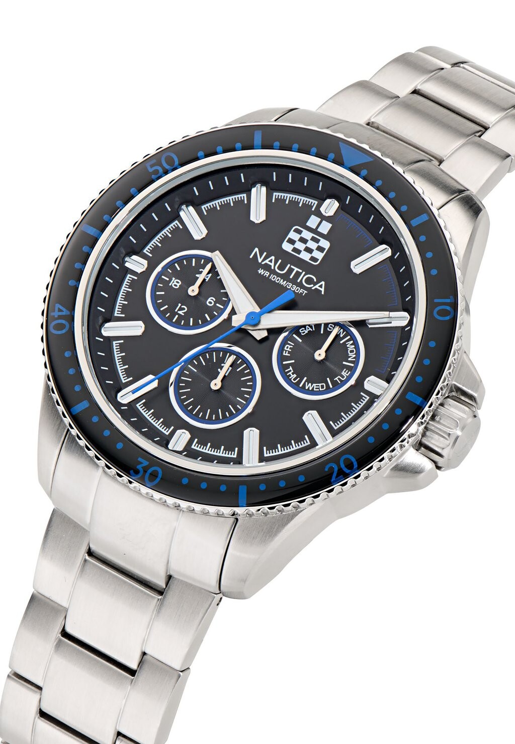 

Часы QUARTZ NCT Nautica, серебристый