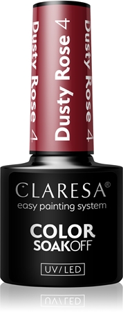 

Гибридный лак для ногтей Claresa SoakOff UV/LED Color Dusty Rose, 4 5 g