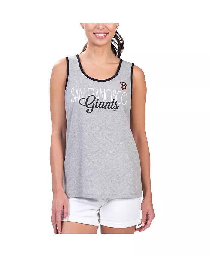 

Женская серая майка San Francisco Giants Fastest Lape G-III 4Her by Carl Banks