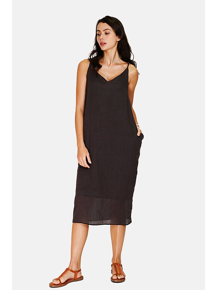 

Длинное платье Le Jardin du Lin Leinen, черный