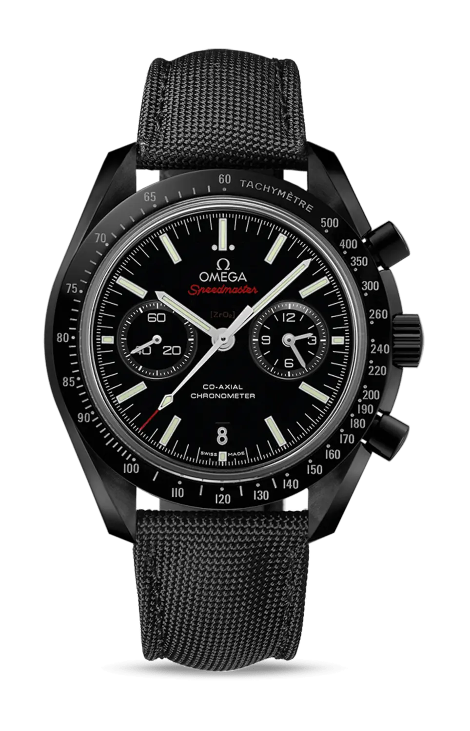 

Часы moonwatch co axial chronograph "dark side of the moon chiusura deployante Omega