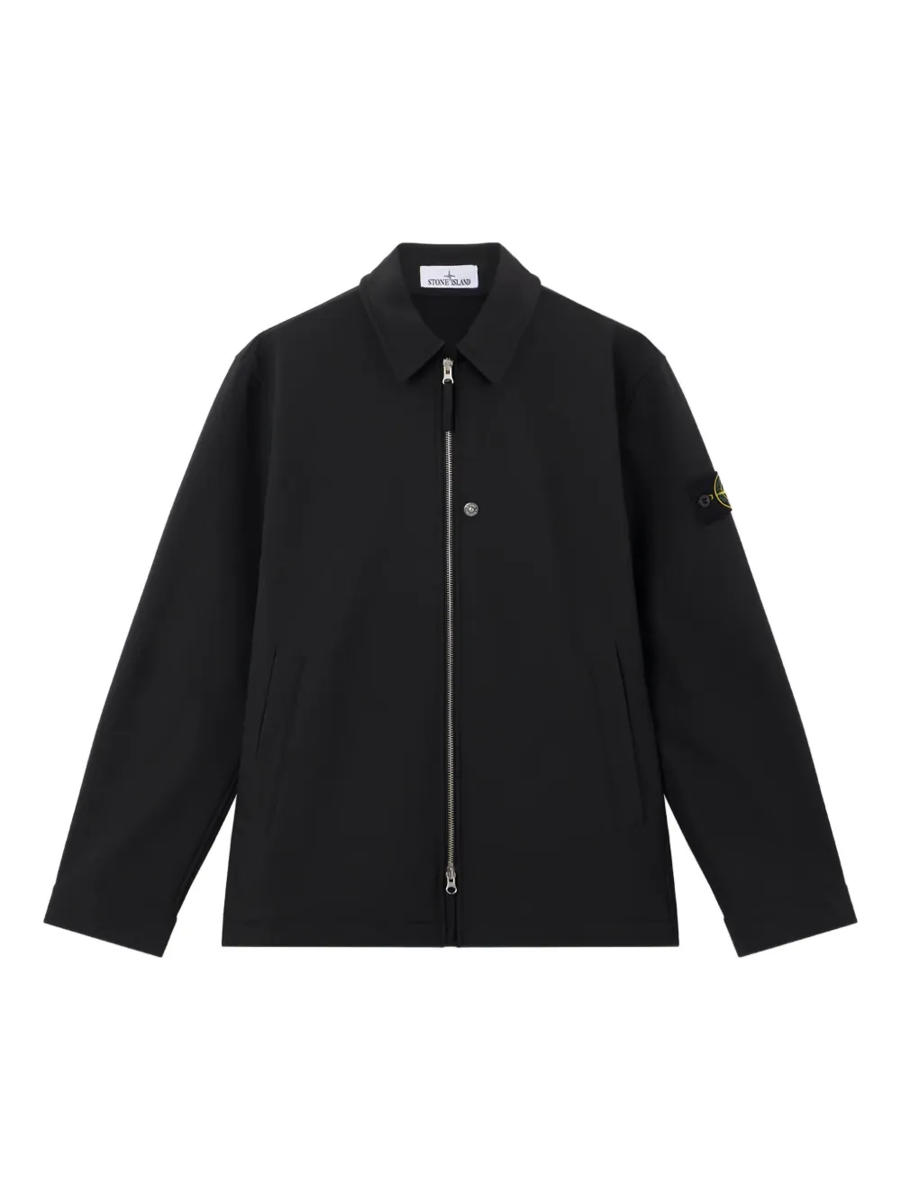 

Куртка с нашивкой-логотипом Stone Island, черный