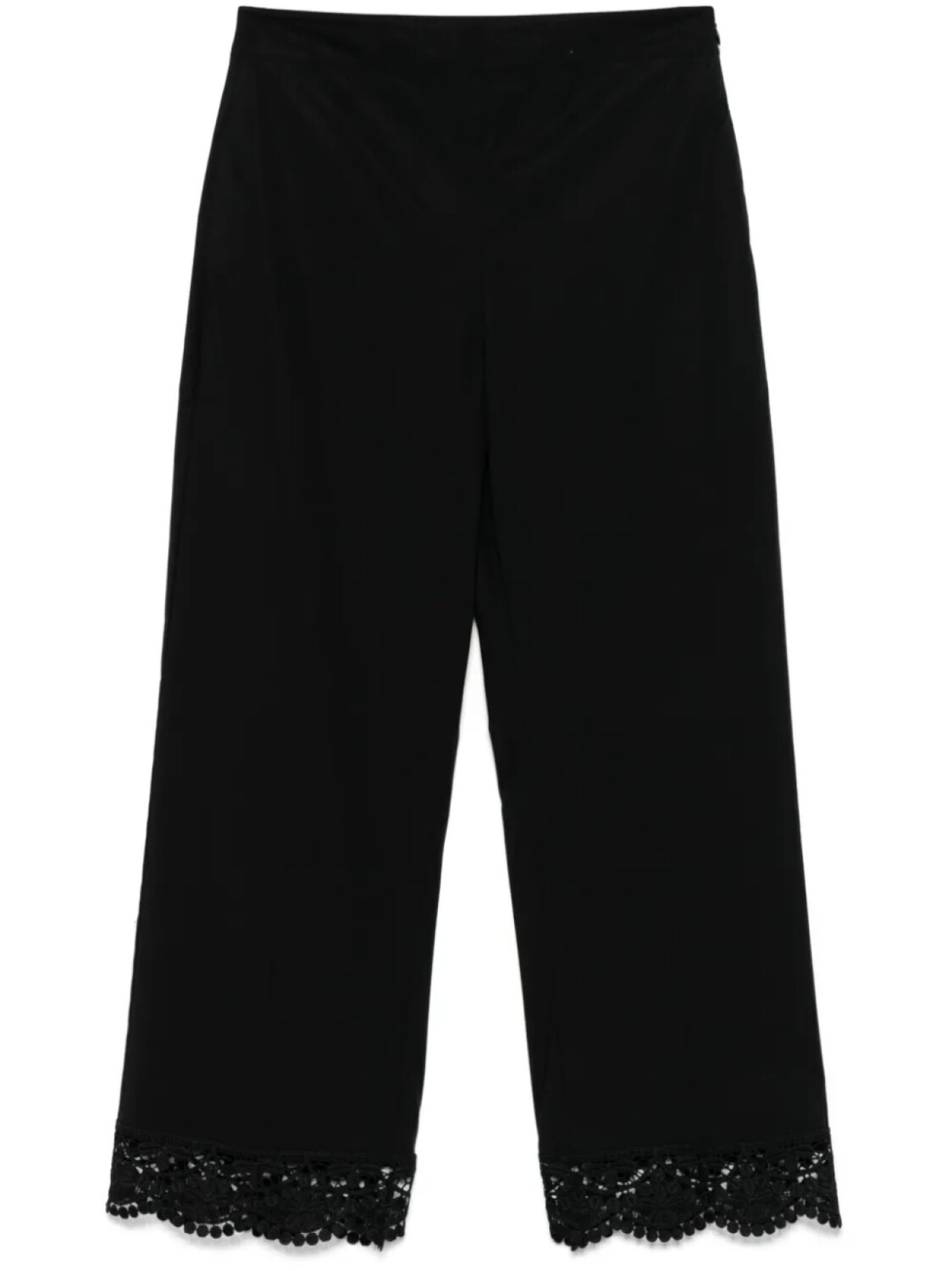 

TWINSET брюки с кружевной отделкой, черный
