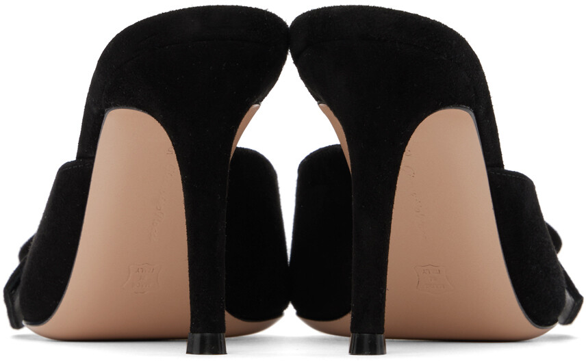 Черные мюли Portofino 85 Gianvito Rossi