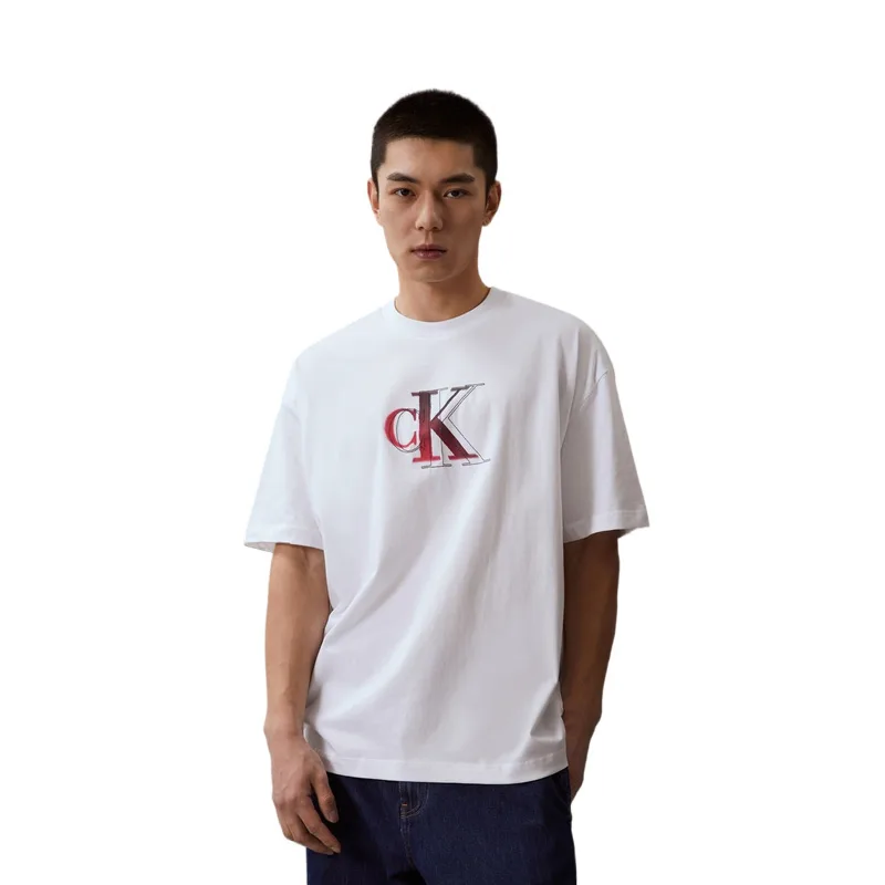 Calvin Klein Футболка унисекс Moon White — фото 4
