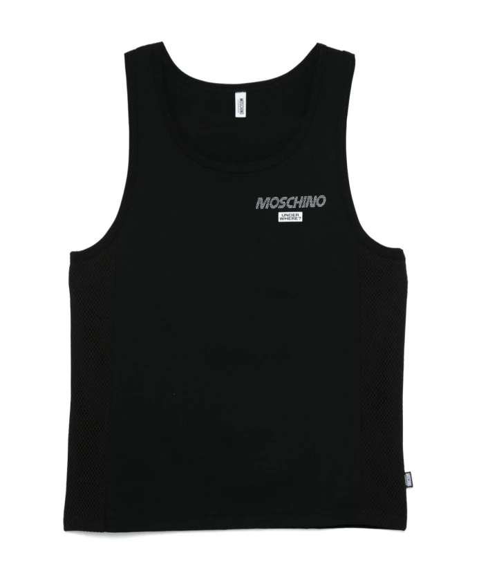 

Футболка с круглым вырезом и логотипом It Moschino, черный