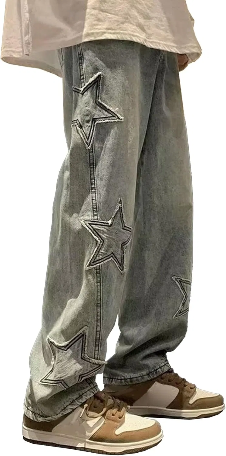 Джинсы baggy casual, синие