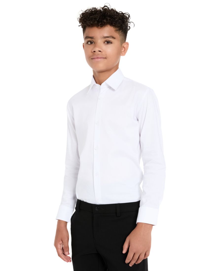

Рубашка на пуговицах для мальчиков 5-7 лет Kenneth Cole Reaction, White