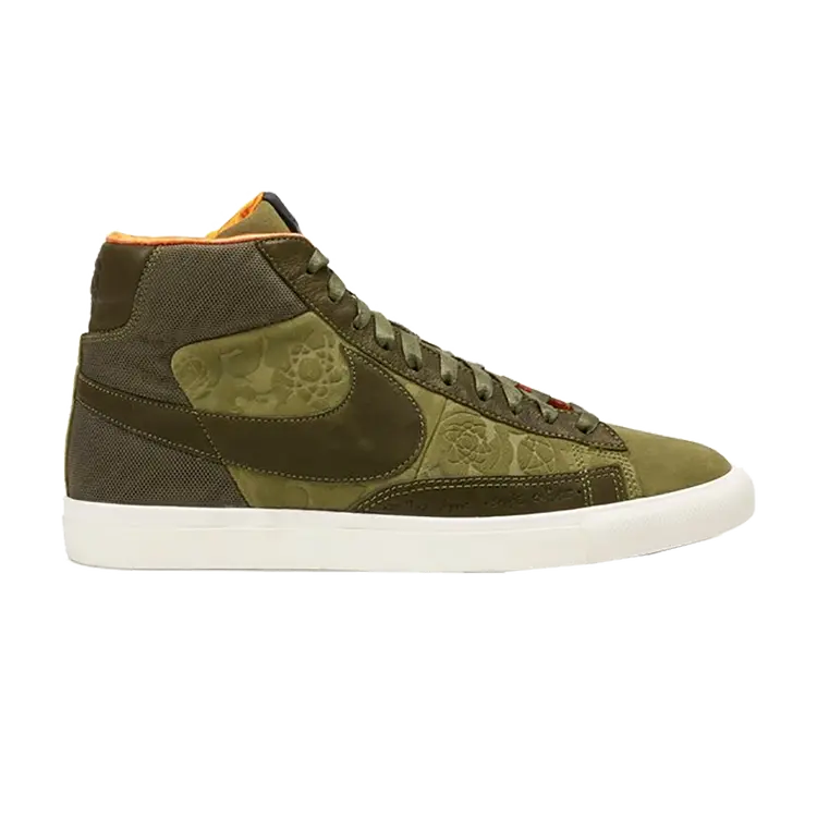 

Кроссовки Nike Mo' Wax x Blazer Hi SP 'Olive', зеленый