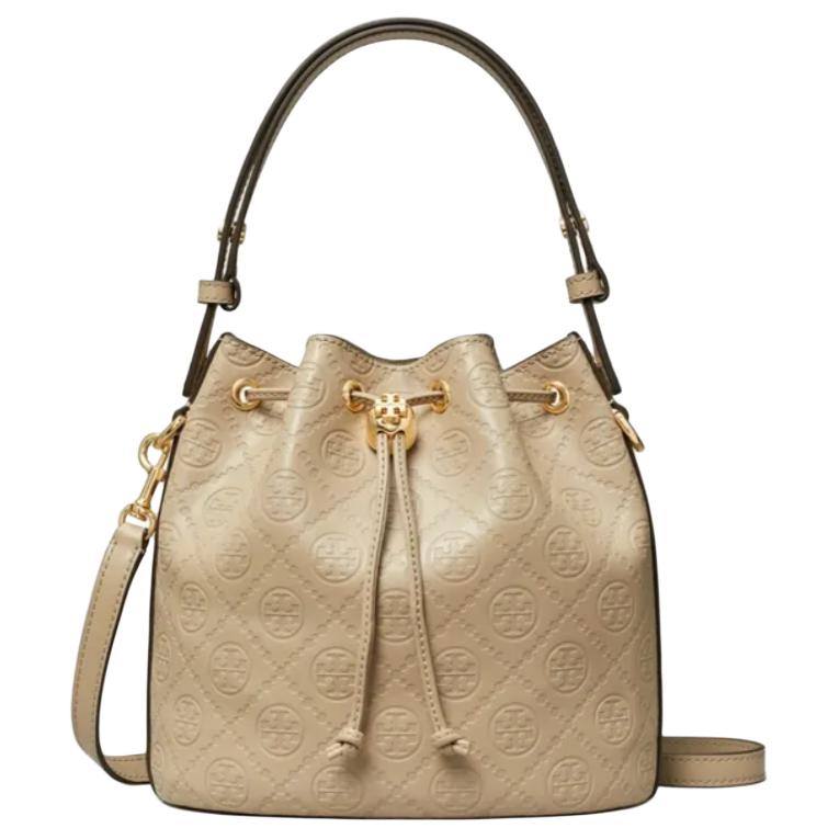 

Кожаная сумка-ведро, плечевая сумка, кроссбоди, женская сумка Fresh Clay TORY BURCH