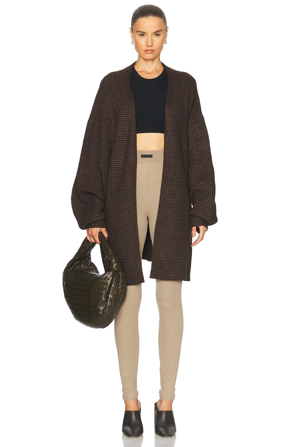 

Длинный кардиган Fear of God ESSENTIALS, коричневый