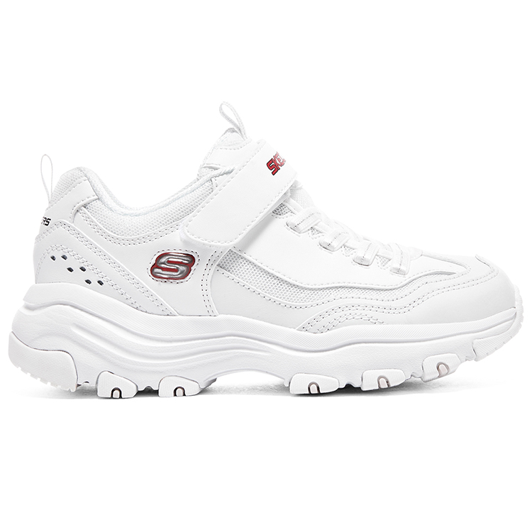 Кроссовки Shock Absorbers Abrasion Resistant Slip Resistant Low top Kids Lifestyle Shoes Teenagers Skechers, белый — фото 3