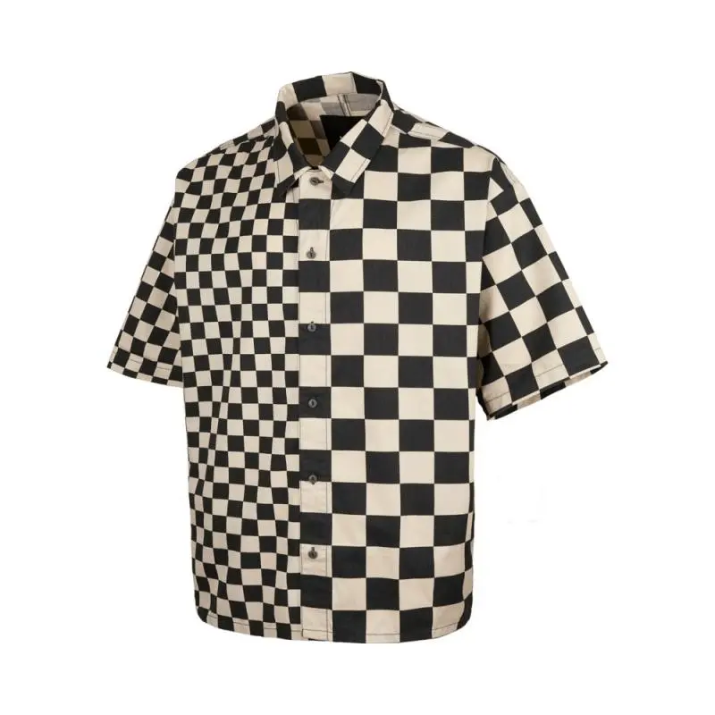

Vans Рубашка OFF THE WALL HYBRID CHECKER мужская черно-белая