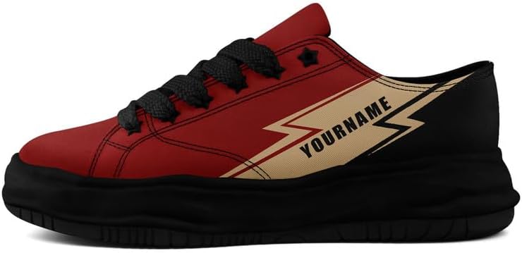 

Кроссовки AWSOLE Custom Platform Canvas для мужчин и женщин, модные низкие повседневные туфли, классические удобные обувь для ходьбы, черный/красный/бежевый