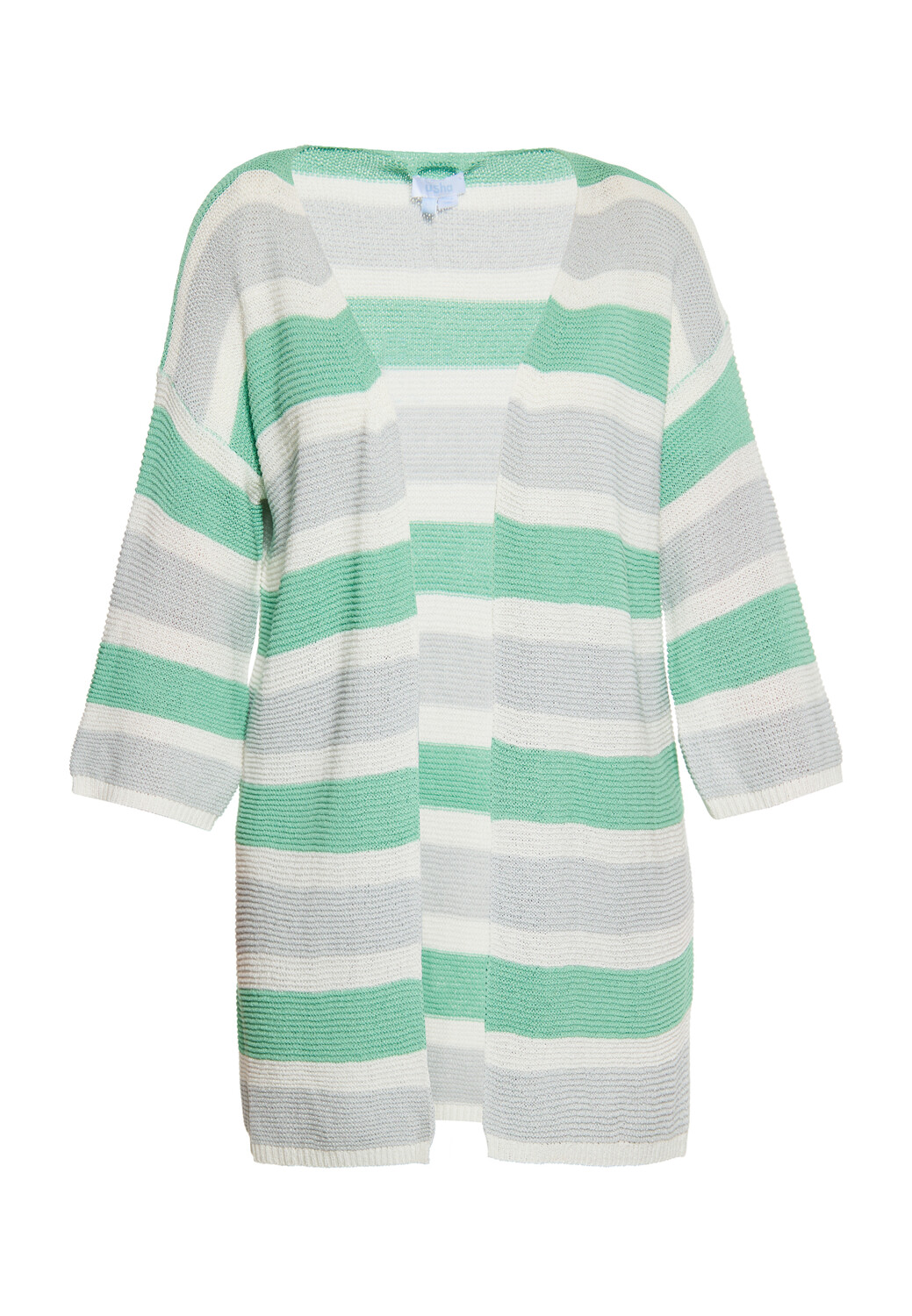 

Толстовка usha BLUE LABEL Cardigan, цвет Grau weiss grün