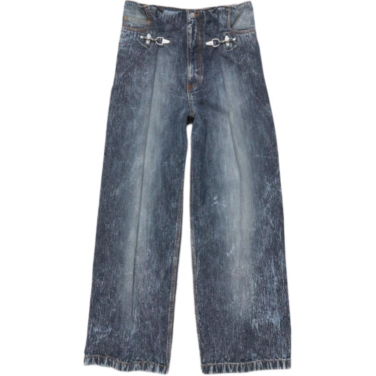

Джинсовые брюки Acne Studios, лаймово-серый