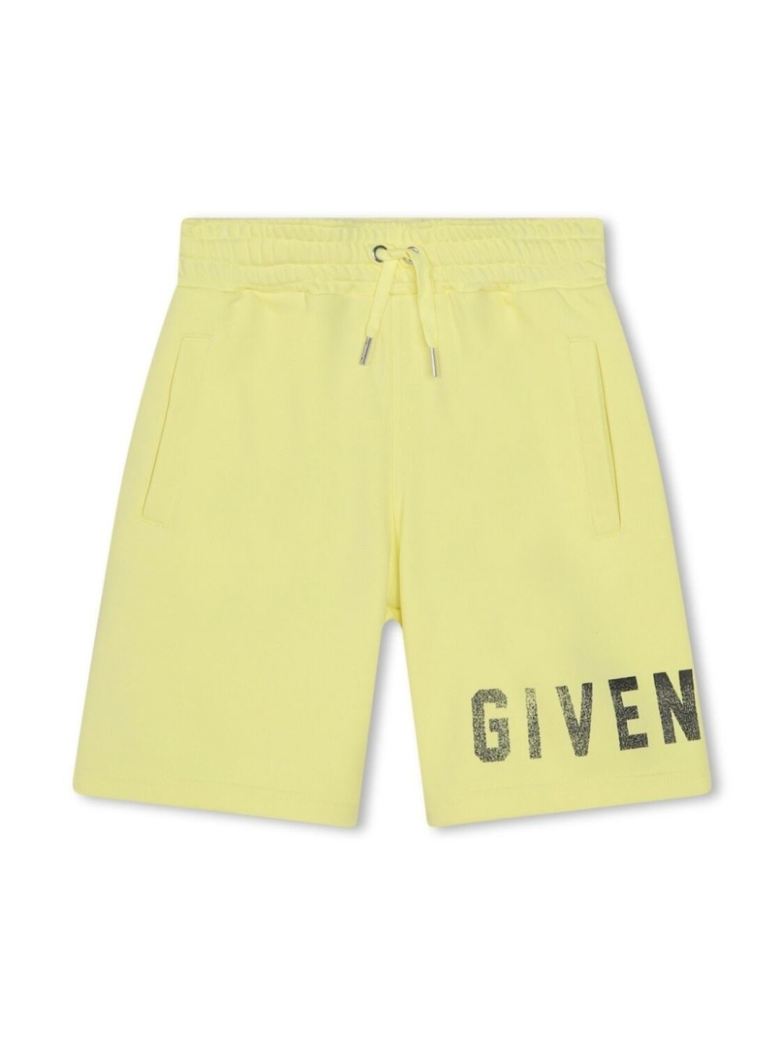 

Givenchy Kids шорты с эластичным поясом и логотипом, желтый