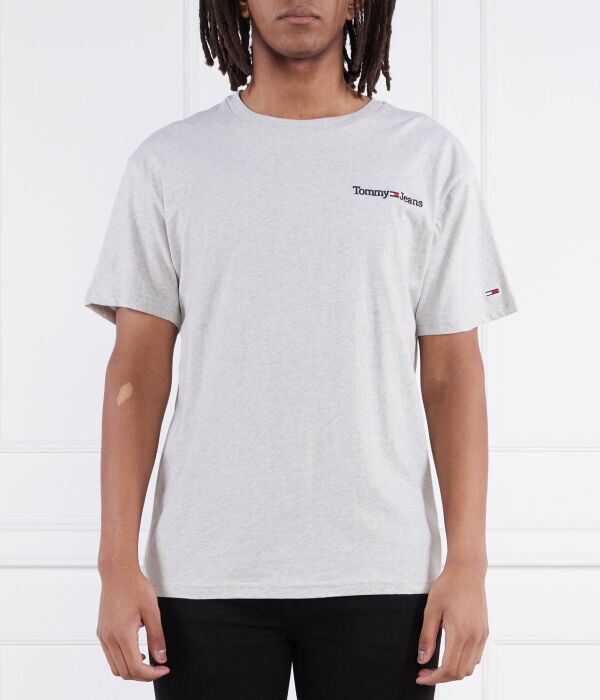 

Футболка мужская Tommy Jeans свободного кроя с логотипом бренда, серый