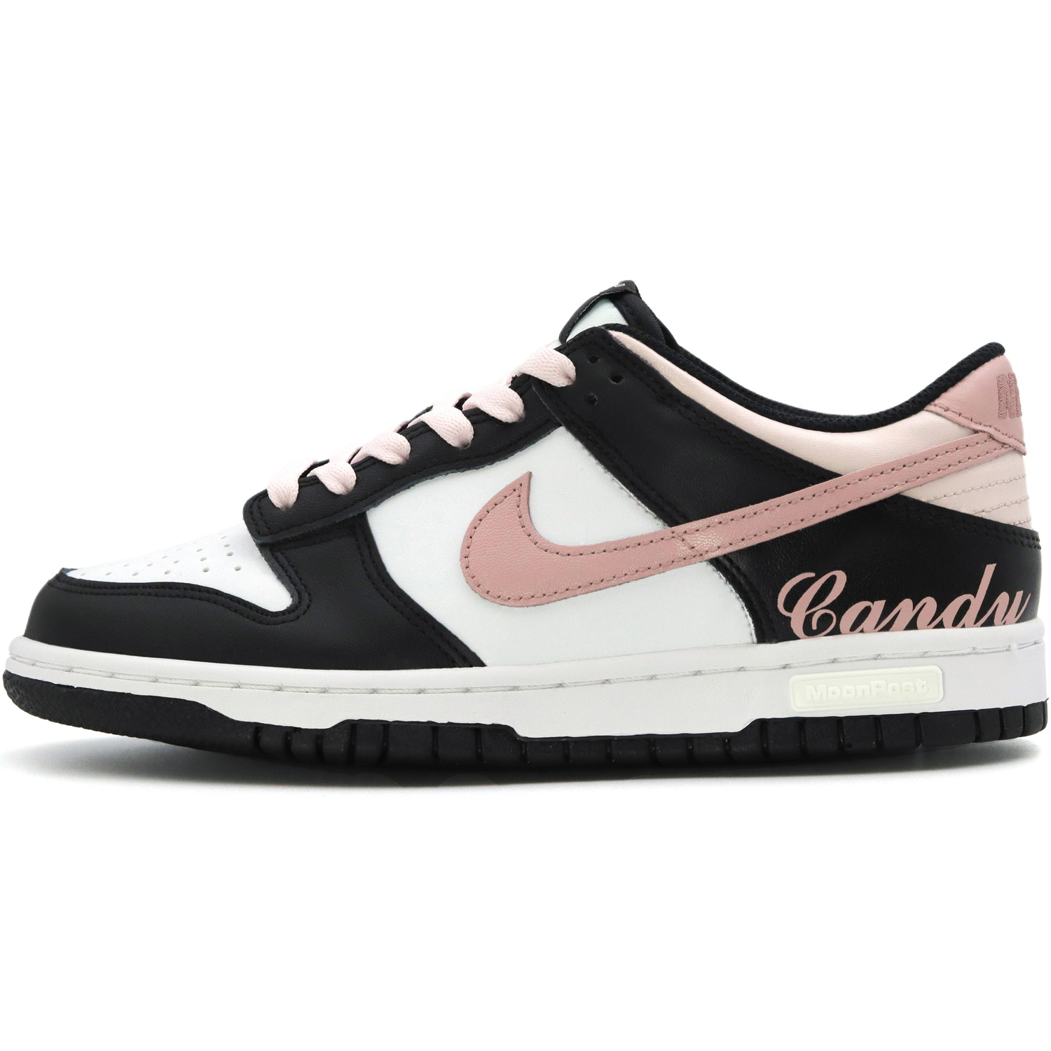 

Nike Антискользящие износостойкие низкие детские скейтерские кроссовки Dunk черно-розовые для подростков