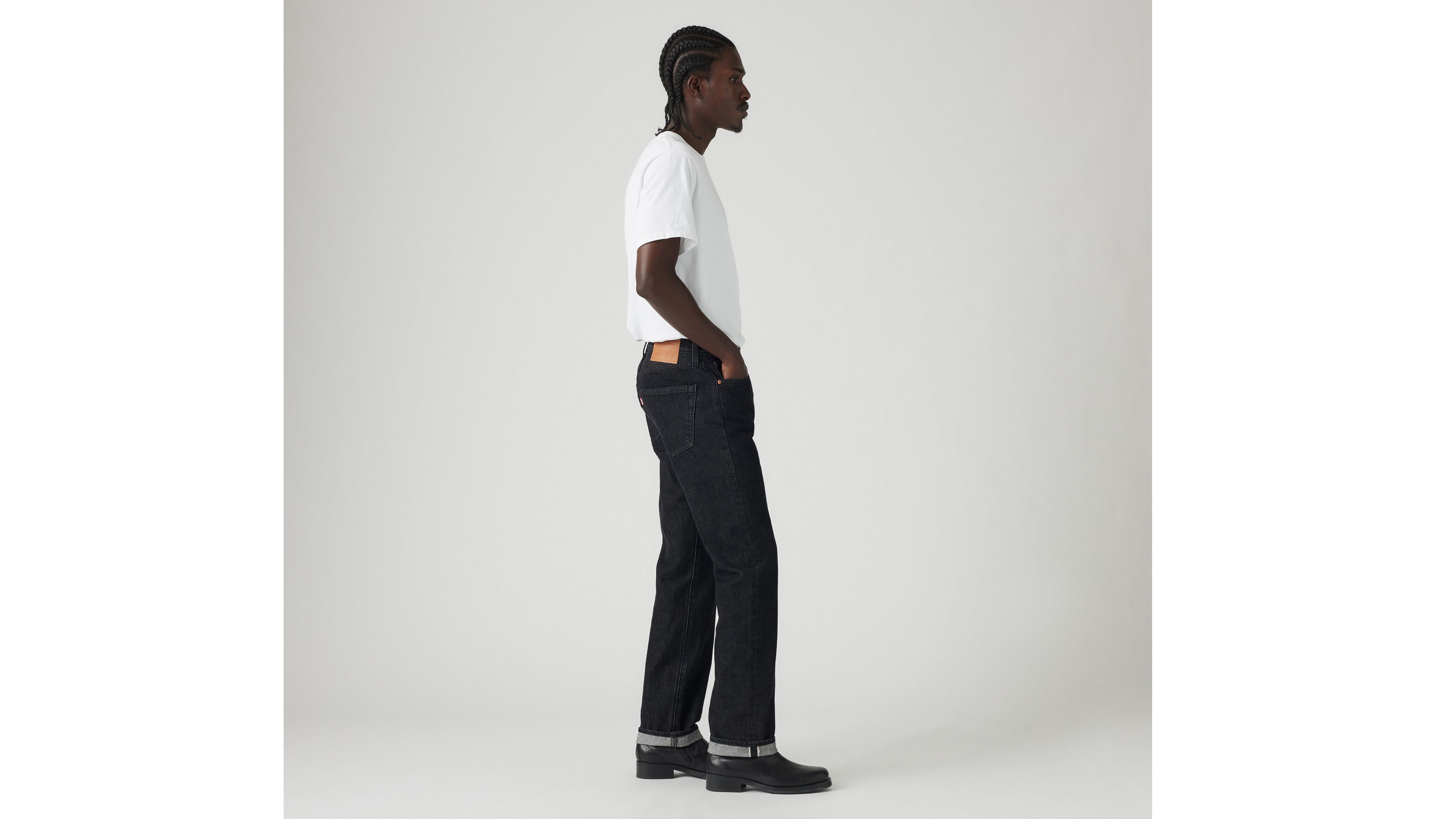 501 Оригинальные джинсы Selvedge для мужчин Levi's, цвет Big Step Rinse - Black — фото 2