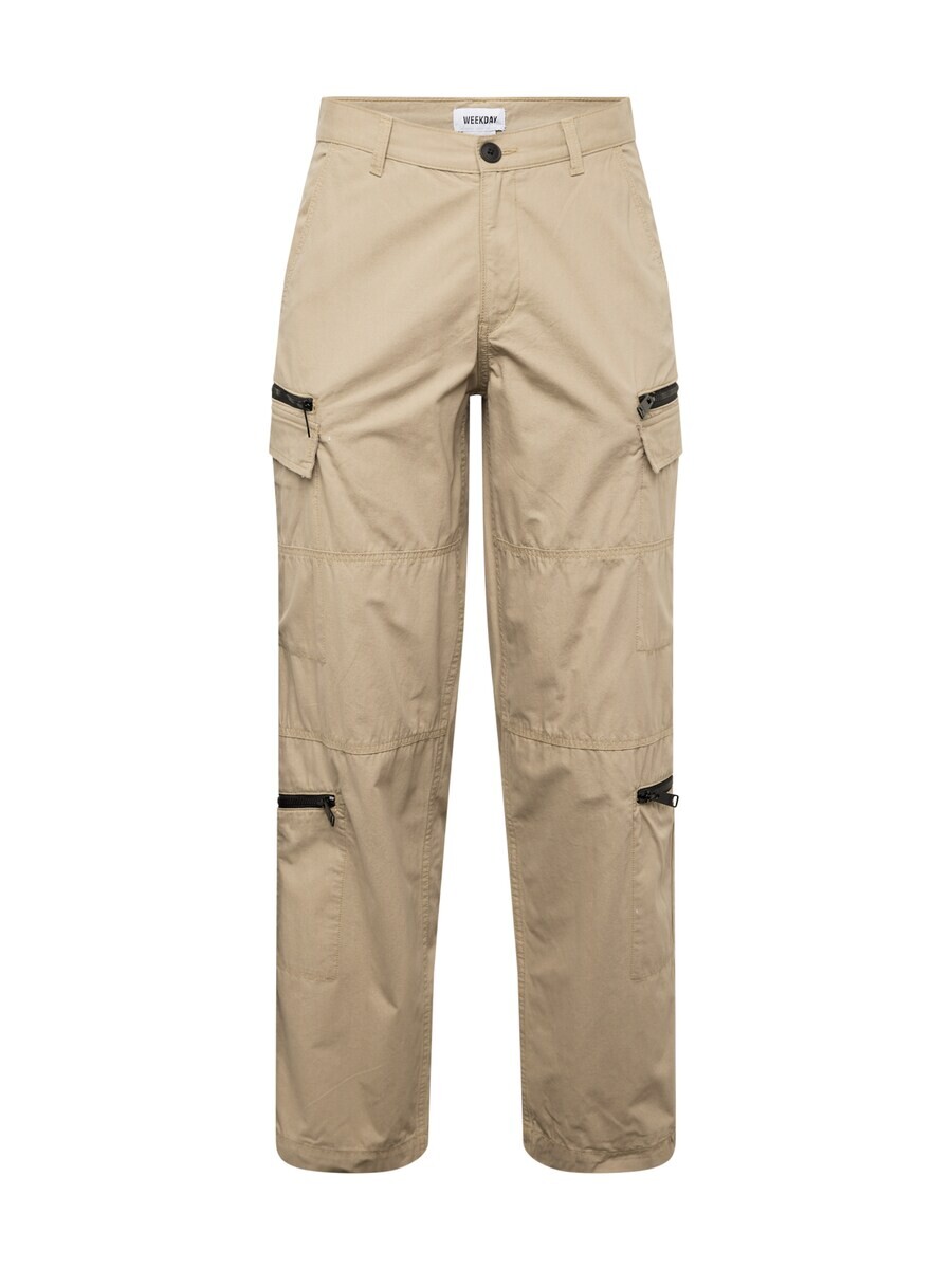 

Брюки-карго WEEKDAY Regular Cargo Pants, бежевый