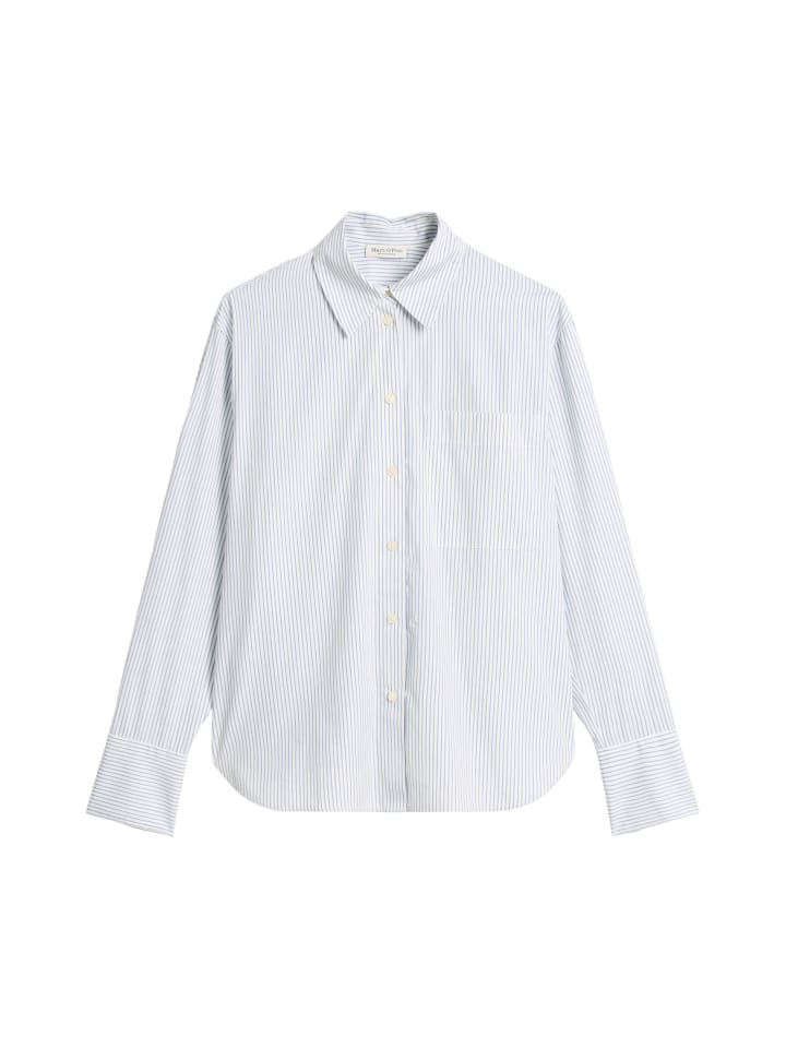 

Marc O'Polo Полосатая блузка оверсайз ярко-синего цвета