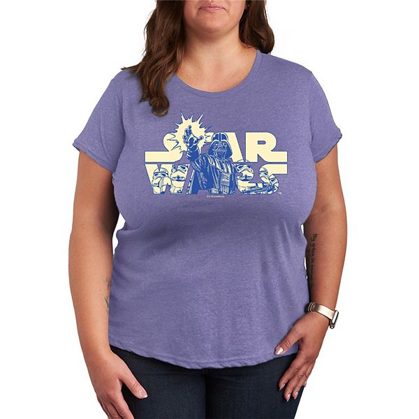 

Футболка Plus size с логотипом и принтом Star Wars, Heather Periwinkle