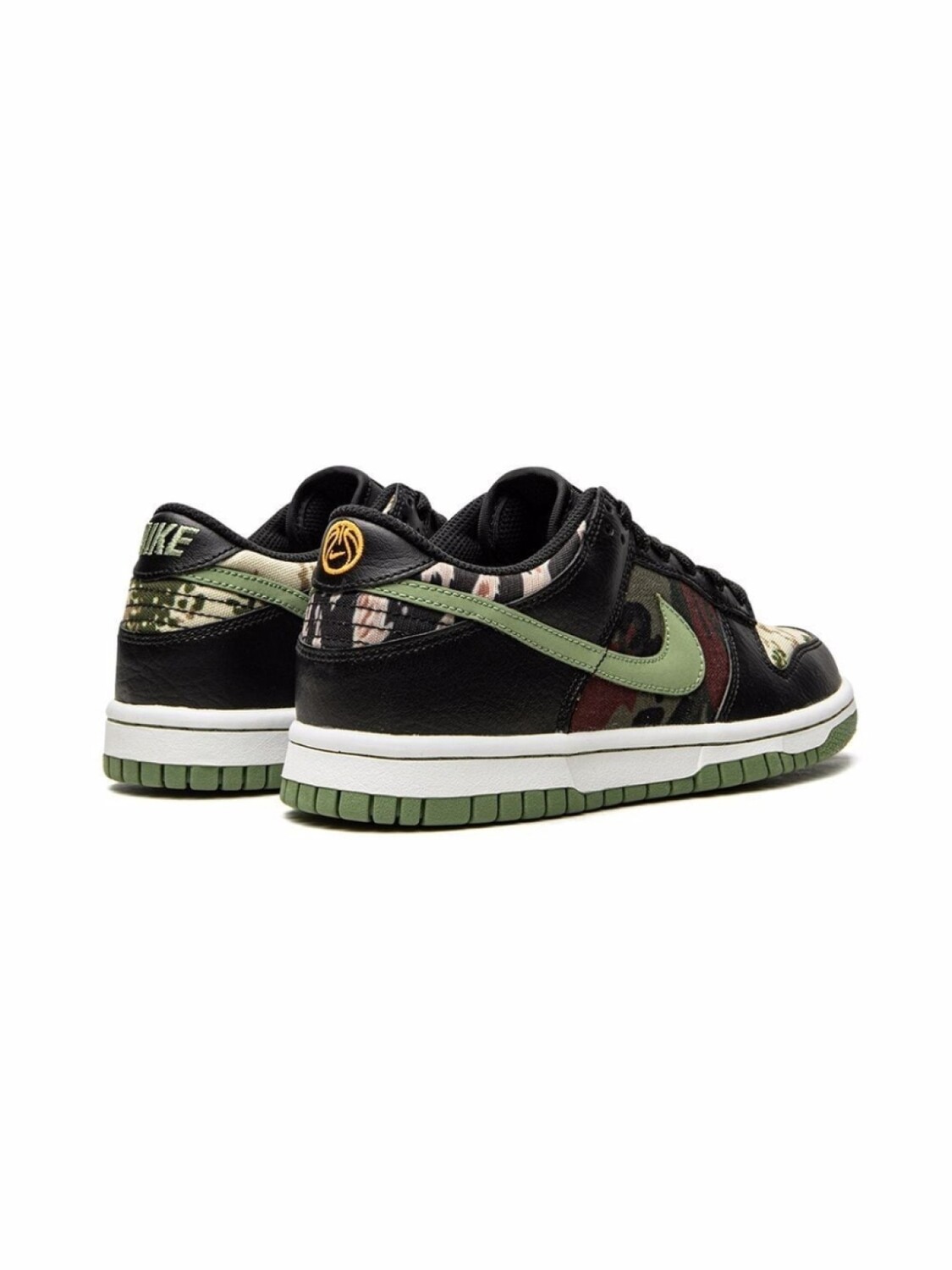 Nike Kids кроссовки Dunk Low 'Multi-Camo', черный — фото 3