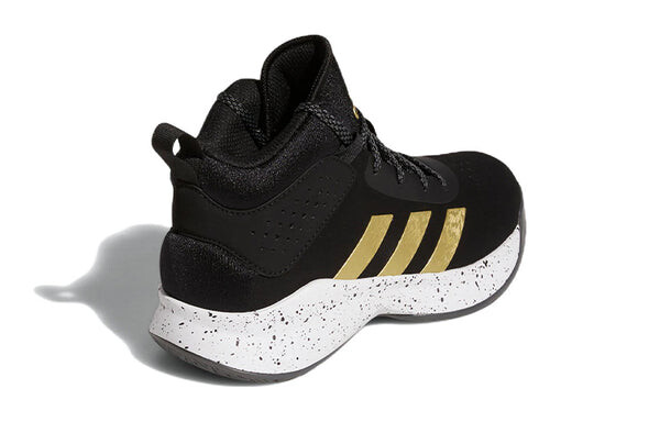 Кроссовки cross 'em up 5 wide j 'black gold metallic' Adidas, черный — фото 4