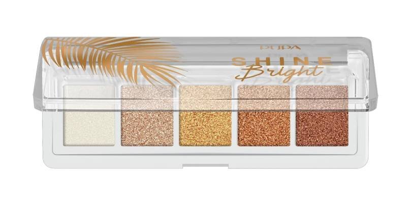 

Палитра теней для век Pupa Shine Bright 001 Sunny Gold 4 г