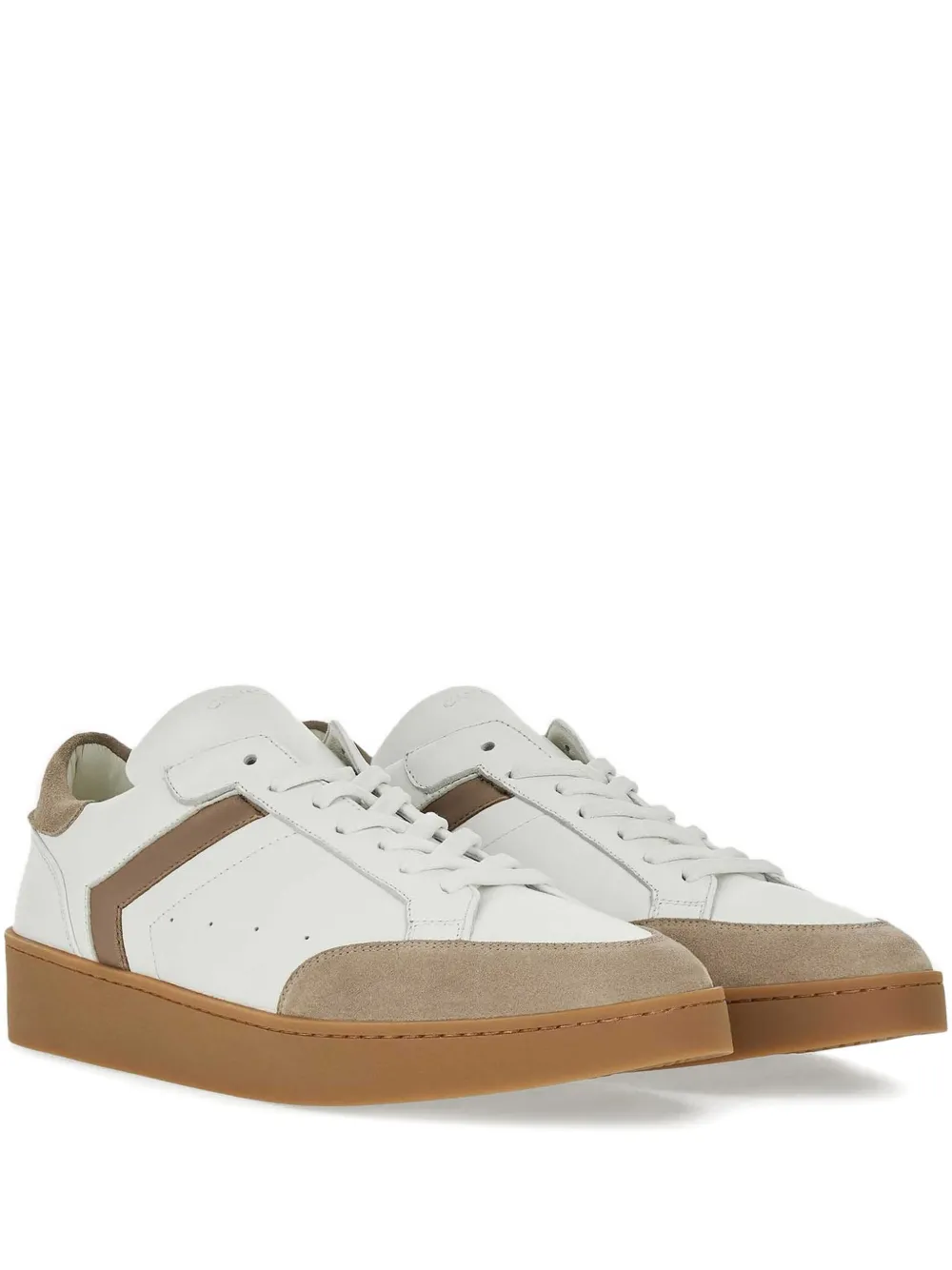 

Кожано-замшевые кроссовки Canali, нейтральный