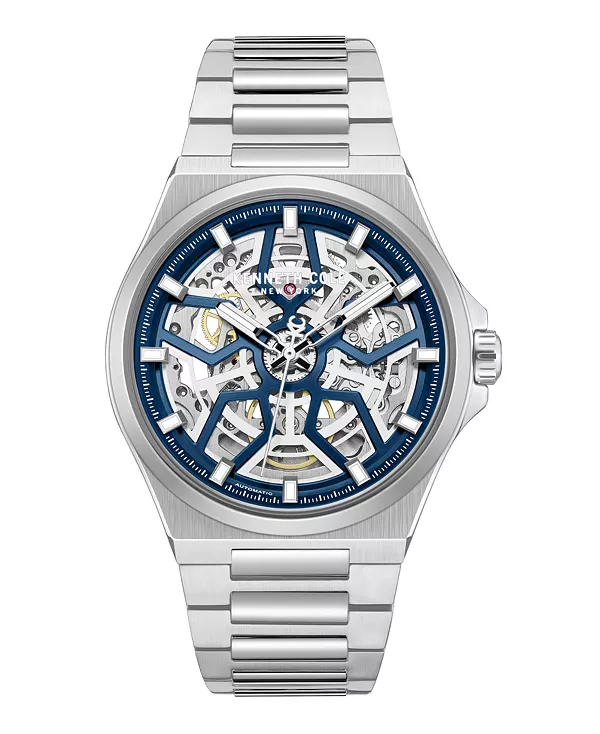 

Мужские автоматические часы, 43,5 мм Kenneth Cole New York, silver