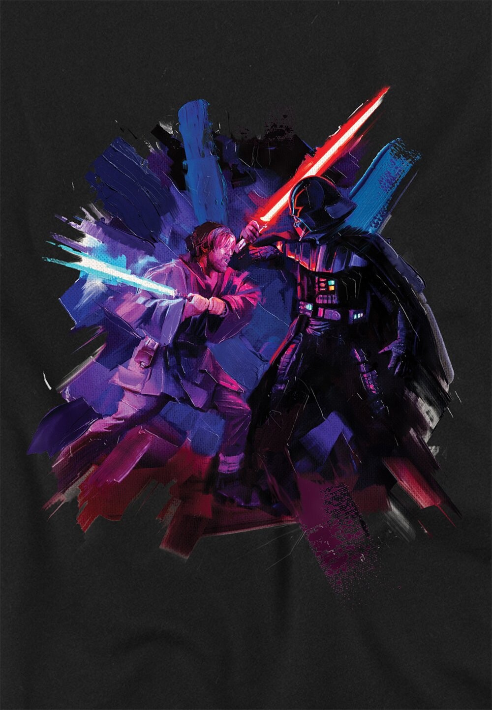 

Футболка с принтом OBIWAN KENOBI KENOBI VADER PAINTE Disney, черный