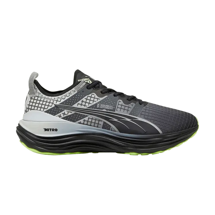 

Кроссовки ForeverRun Nitro 'Water Repellent - Black Fizzy Apple', черный