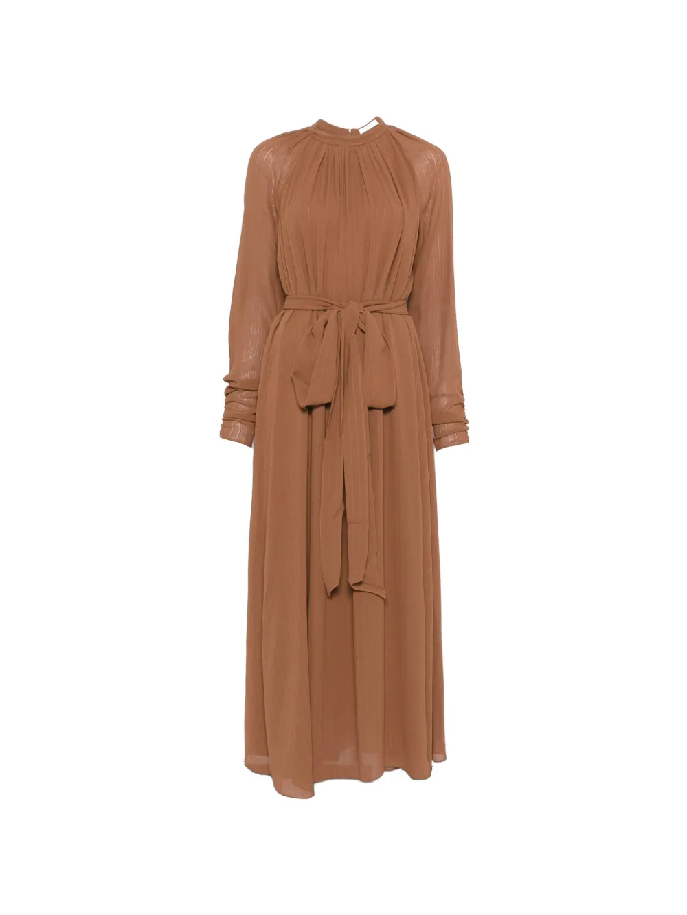 

Розовое миди-платье с поясом на талии Joseph, коричневый