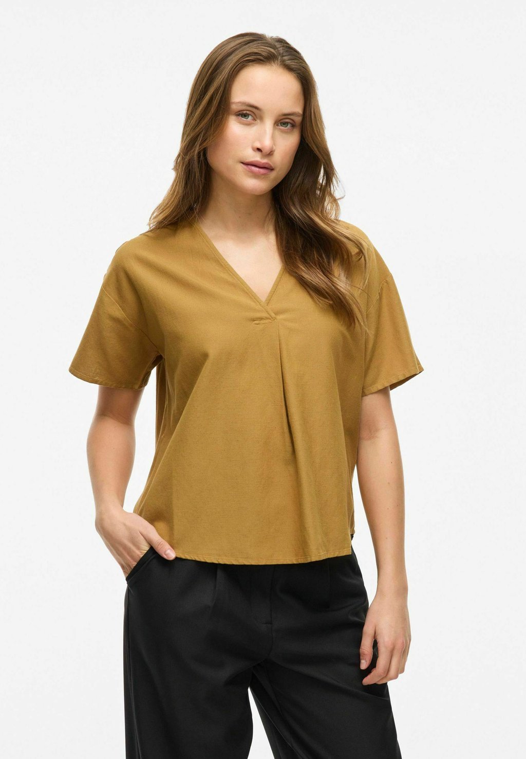 

Блуза VIPRISILLA V-NECK VILA, зеленый