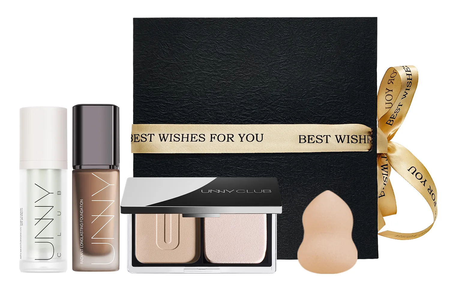 UNNY CLUB Набор косметики для женщин, Gift Box Set (Green Barrier+Oil Skin Y01 Ivory White+01 Light Skin)