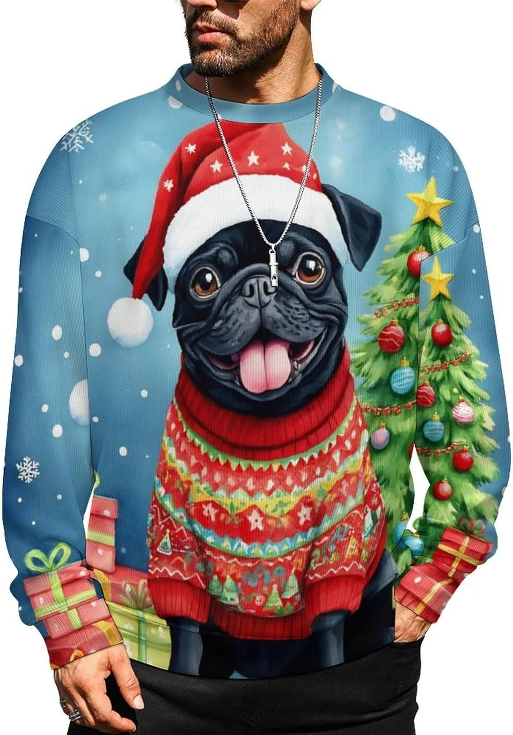 

Свитер MoBlinko с рождественским принтом