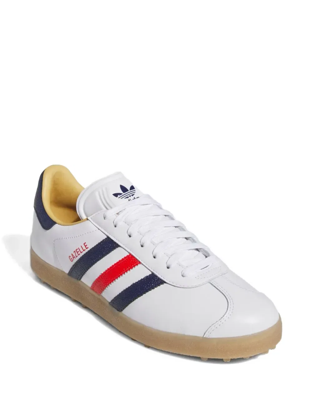 Кожаные гольф-кроссовки Gazelle без шипов Adidas, белый — фото 2