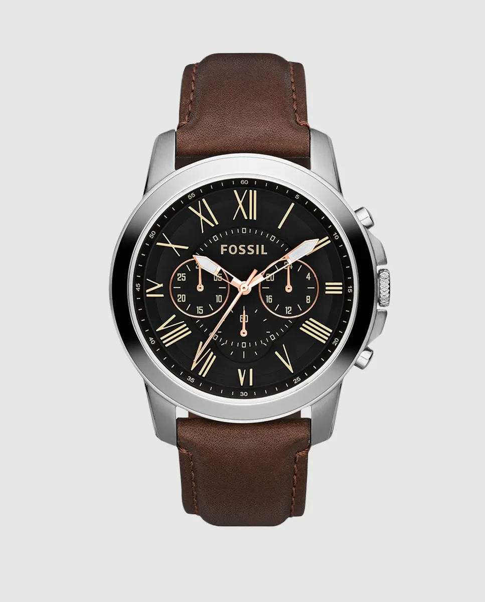 

Fossil FS4813 Grant мужские часы, черный