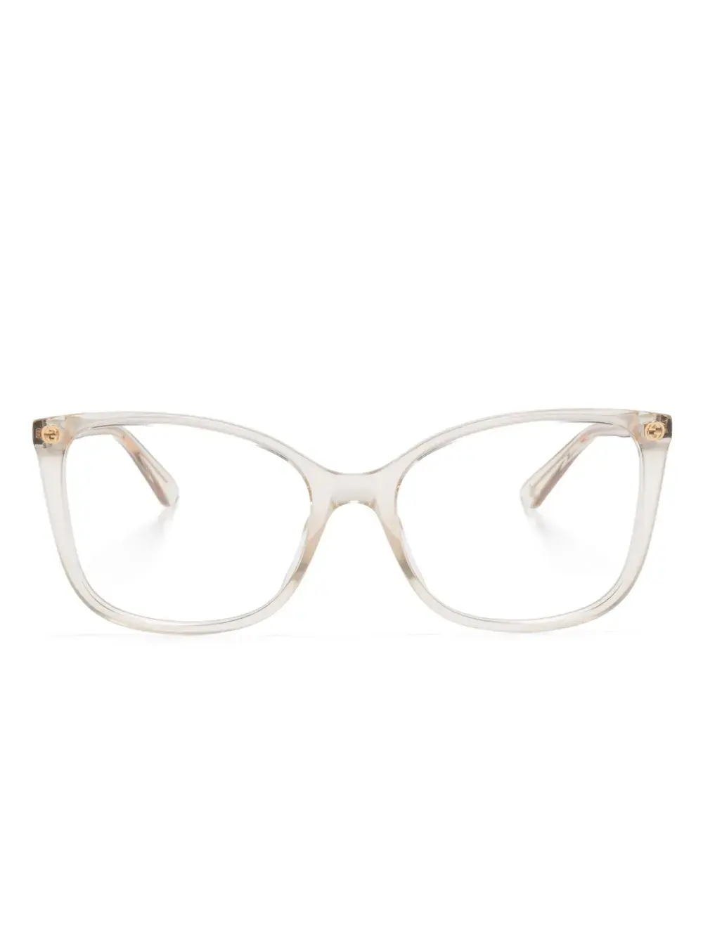 

Очки в оправе 'кошачий глаз' Gucci, бежевый