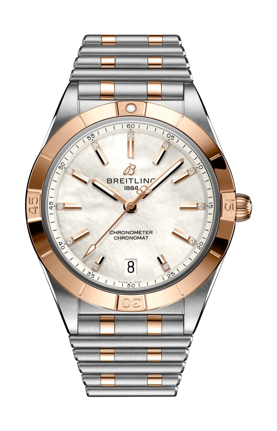 ХРОНОМАТ АВТОМАТИК 36 - U10380101A2U1 BREITLING, серебряный